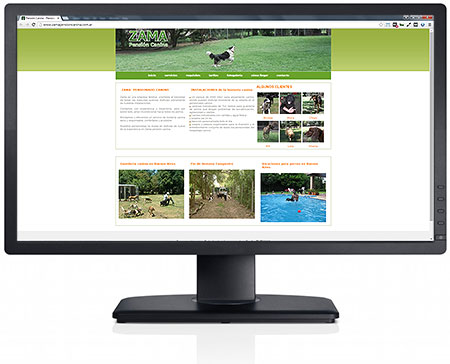 Diseño de sitio web para zama pension canina